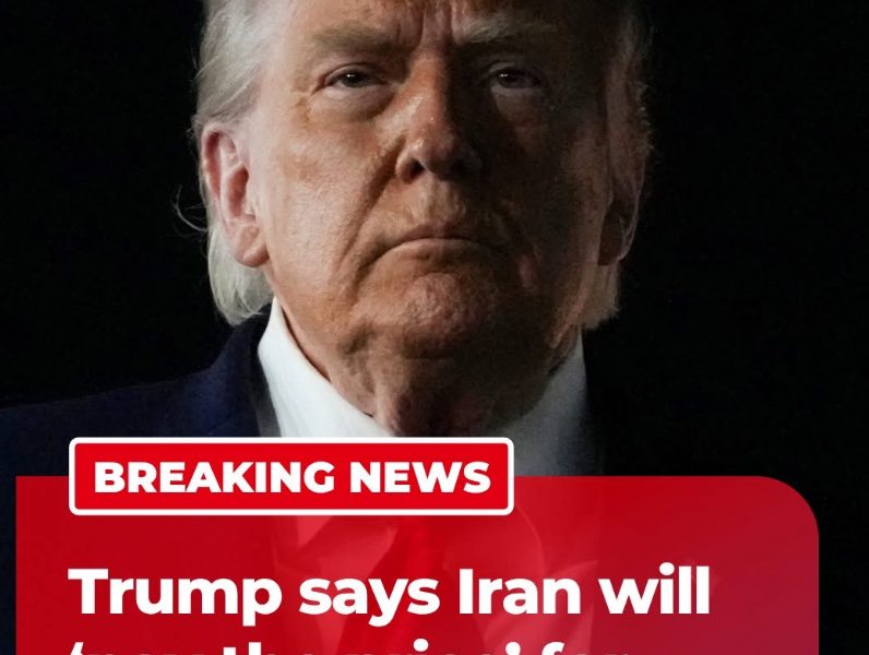 🚨BREAKING :  TRUMP SAYS IRAN ‘PAYING PRICE’ FOR ….