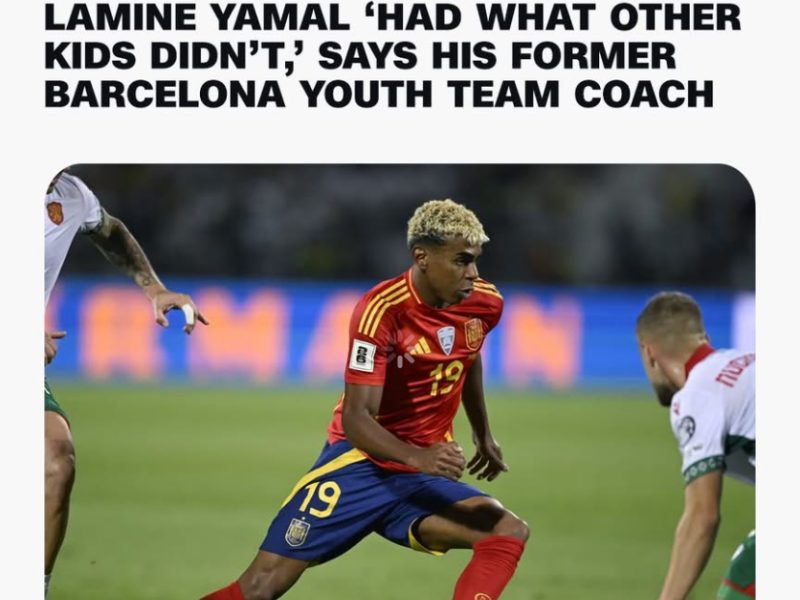 🚨BREAKING: LAMINE YAMAL ‘HAD WHAT OTHER KIDS DIDN’T,’ SAYS HIS FORMER …
