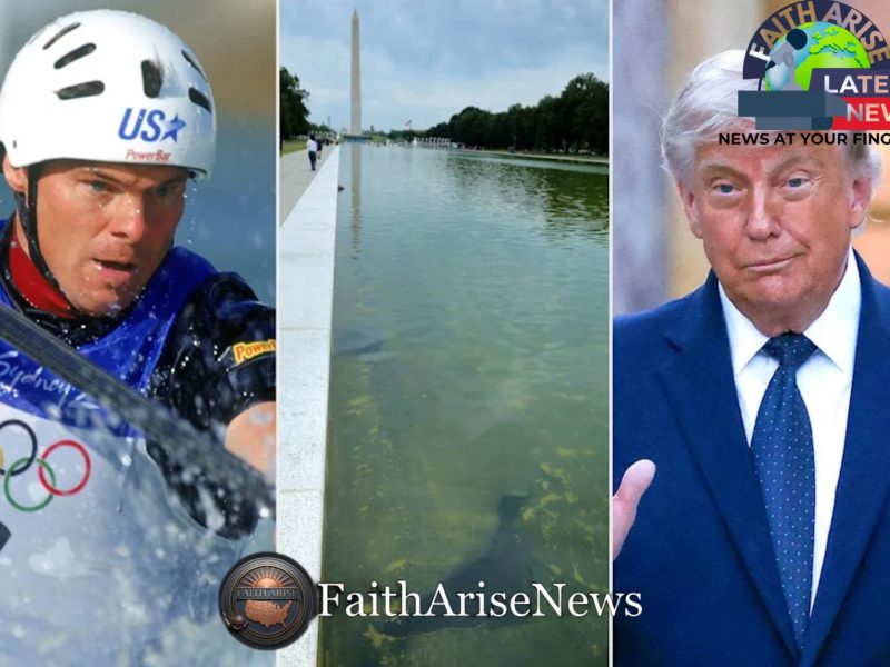 Former Olympian among those charged with vandalizing Reflecting Pool; Trump says…